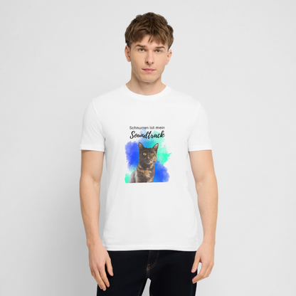 Nala's Unisex T-Shirt Premium Schnurren ist mein Soundtrack Black Edition - Weiß