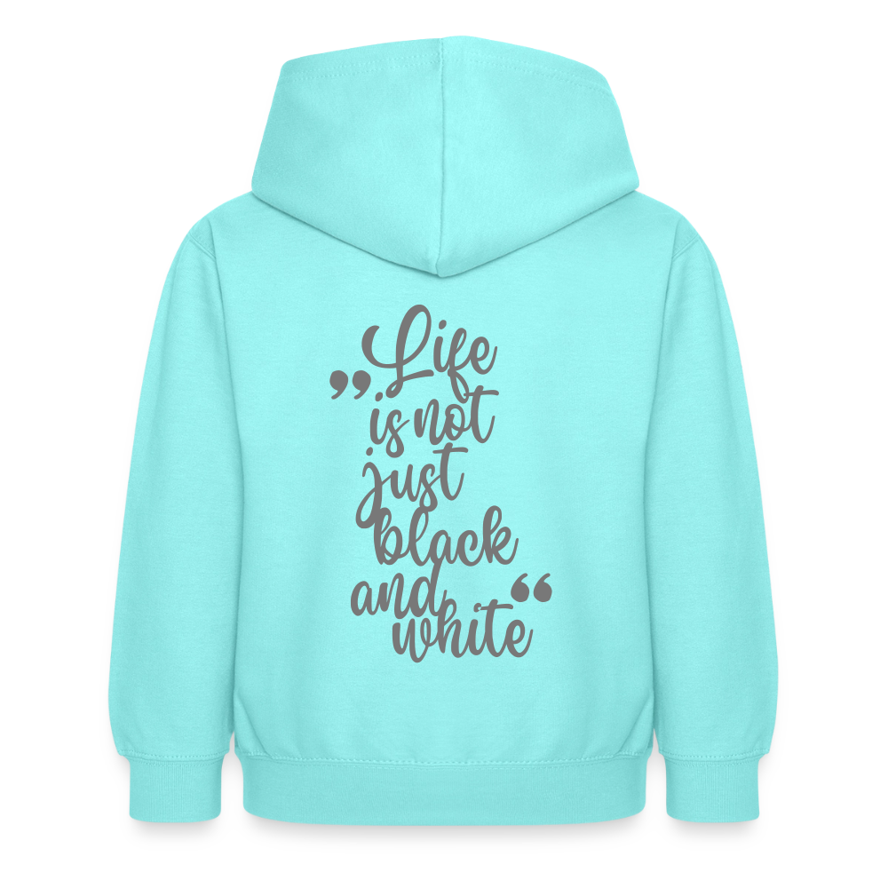 LiNBW. Crew Hoodie Life is not just black and white Edition Grey - LiNBW.