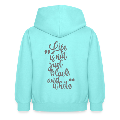 LiNBW. Crew Hoodie Life is not just black and white Edition Grey - LiNBW.