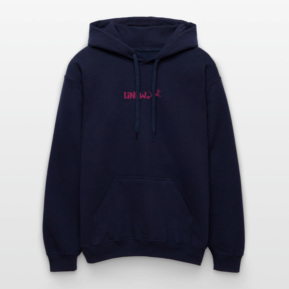 LiNBW. Crew Hoodie Pink Edition Life is not just black and white - Navy