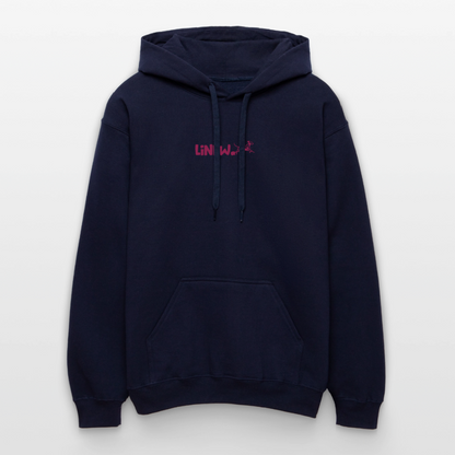 LiNBW. Crew Hoodie Pink Edition Life is not just black and white - Navy