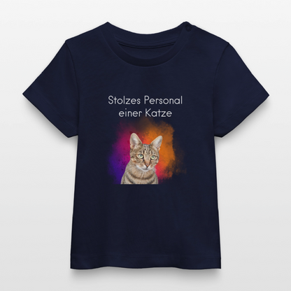 Pedro's T-Shirt Stolzes Personal einer Katze White Edition - LiNBW.