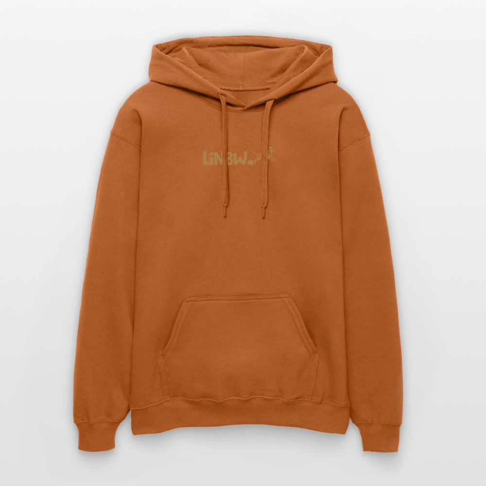 LiNBW. Crew Hoodie Brown Edition Life is not just black and white - Athletic Orange