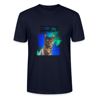 Nala's Unisex T-Shirt Premium Schnurren ist mein Soundtrack Black Edition - Navy
