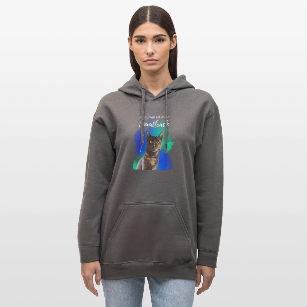 Nala's Hoodie Schnurren ist mein Soundtrack White Edition - Dunkelgrau