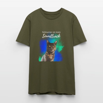 Nala's Unisex T-Shirt Premium Schnurren ist mein Soundtrack White Edition - Khaki