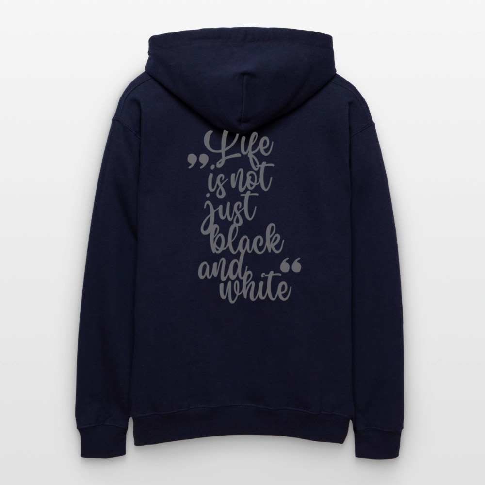 LiNBW. Crew Hoodie Grey Edition Life is not just black and white - Navy