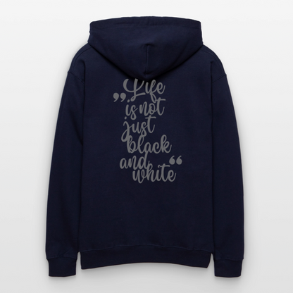 LiNBW. Crew Hoodie Grey Edition Life is not just black and white - Navy