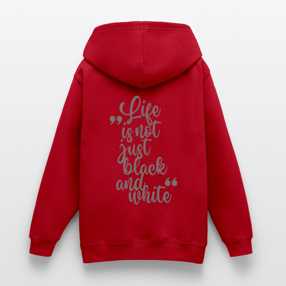 LiNBW. Crew Hoodie Life is not just black and white Edition Grey - LiNBW.