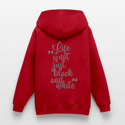 LiNBW. Crew Hoodie Life is not just black and white Edition Grey - LiNBW.