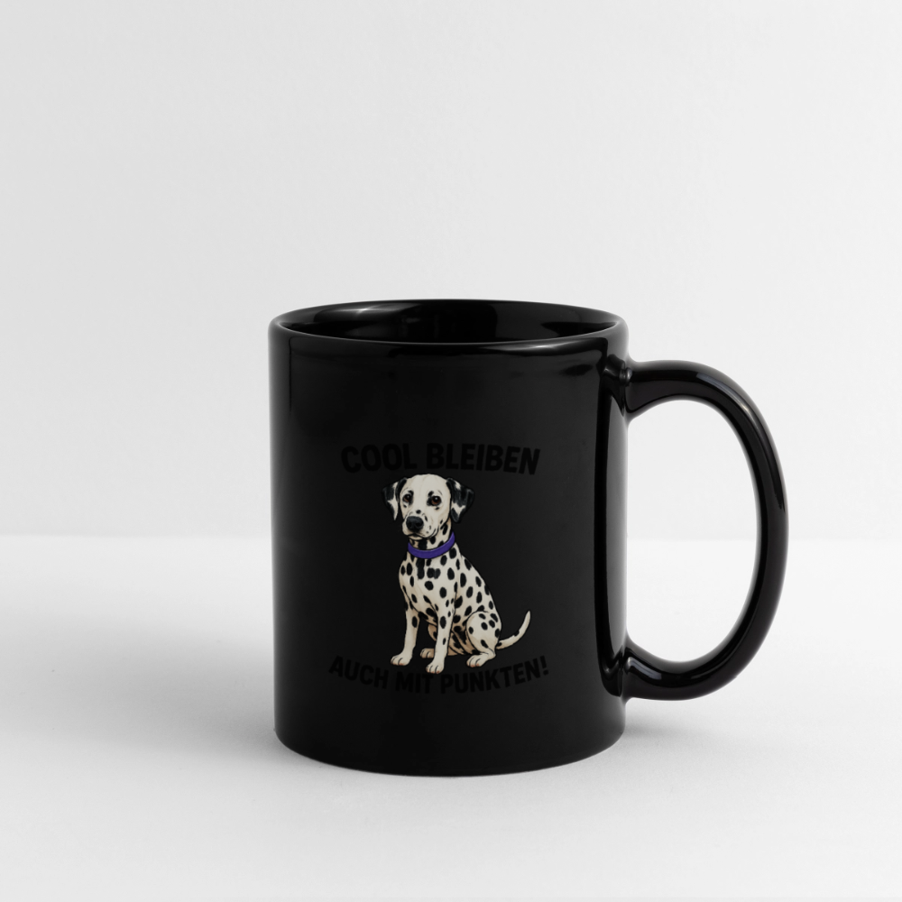 Davina´s Keramiktasse Cool bleiben auch mit Punkten Black Edition - LiNBW.