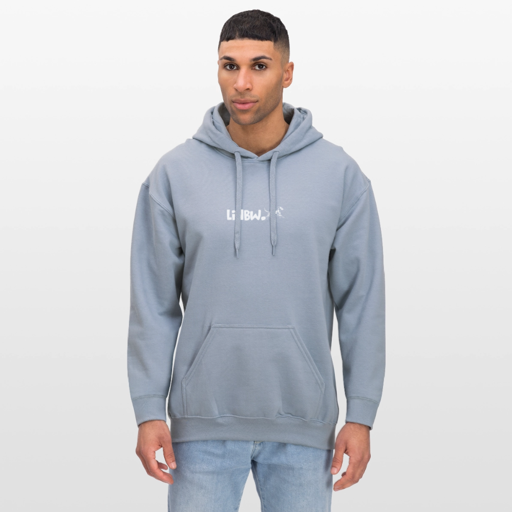 LiNBW. Crew Hoodie White Edition Life is not just black and white - Blau