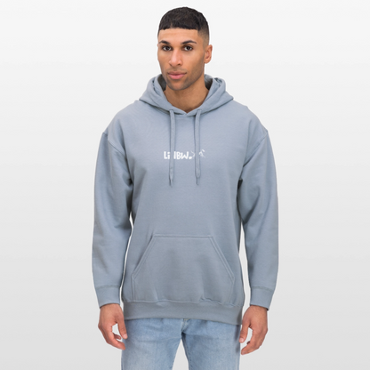 LiNBW. Crew Hoodie White Edition Life is not just black and white - Blau