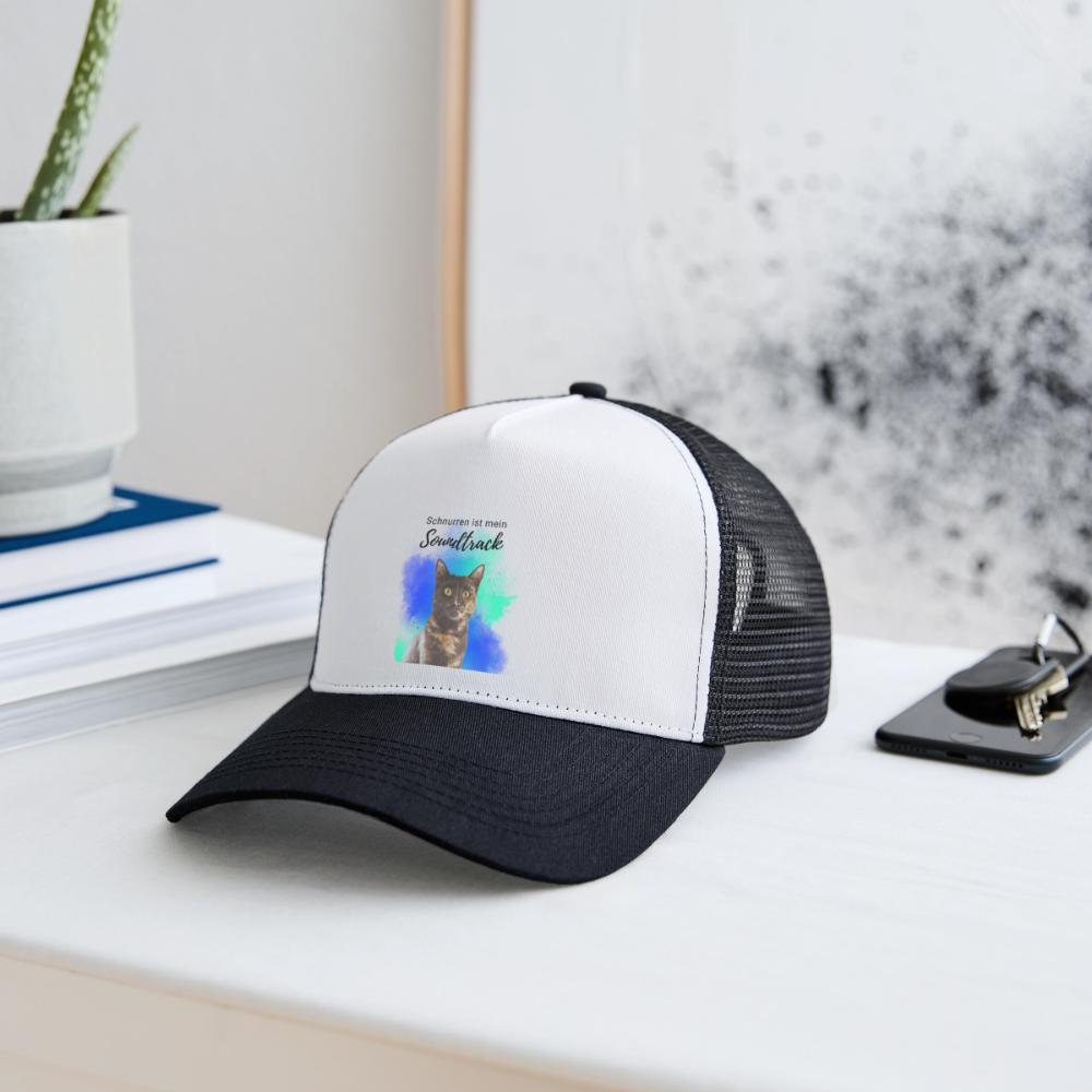 Nala´s Trucker Cap Schnurren ist mein Soundtrack Black Edition - LiNBW.