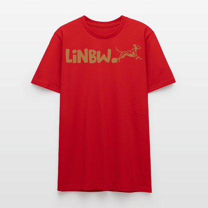 LiNBW. Unisex T-Shirt Premium Crew Brown Edition Life is not just black and white - Rot