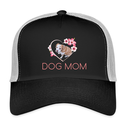 Luna´s Trucker Cap DOG MOM - Schwarz/Steingrau