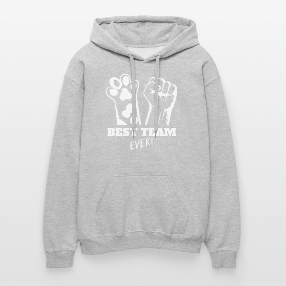 Best Team Ever Hoodie White Edition - Hellgrau meliert