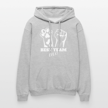 Best Team Ever Hoodie White Edition - Hellgrau meliert