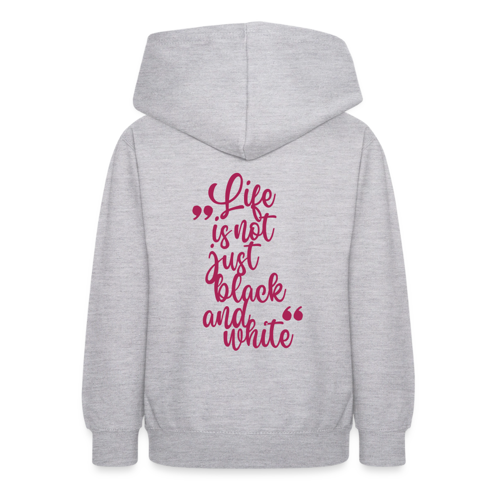 LiNBW. Crew Hoodie Life is not just black and white Edition Pink - LiNBW.