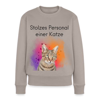 Pedro's Pullover Stolzes Personal einer Katze Black Edition - Taupe