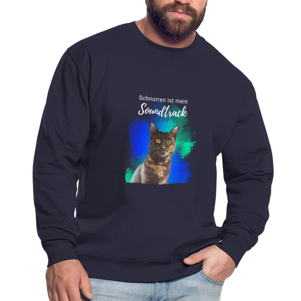 Nala's Classic Pullover Schnurren ist mein Soundtrack White Edition - Navy