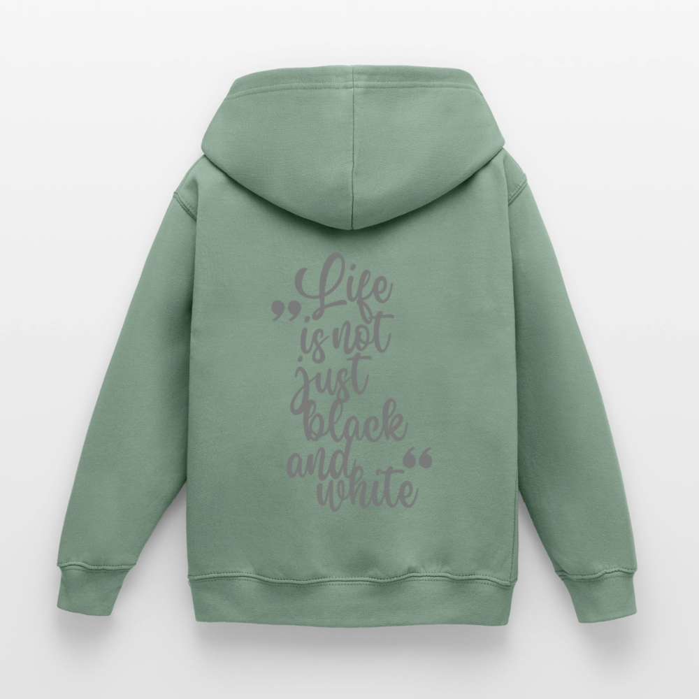 LiNBW. Crew Hoodie Life is not just black and white Edition Grey - LiNBW.