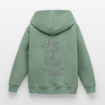 LiNBW. Crew Hoodie Life is not just black and white Edition Grey - LiNBW.