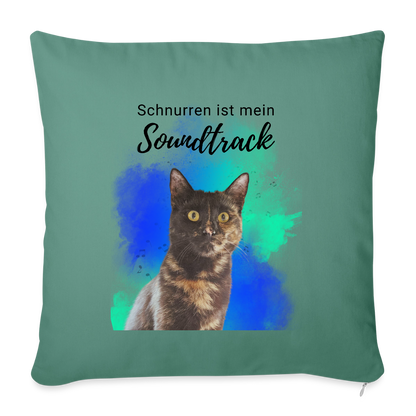 Nala´s Kissen Schnurren ist mein Soundtrack Black Edition - Tanngrün