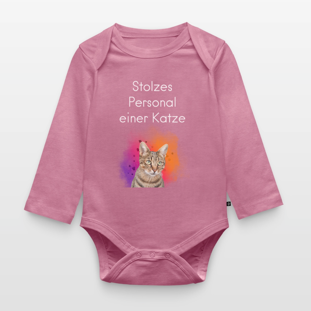 Pedro´s Langarm-Body Stolzes Personal einer Katze White Edition - LiNBW.