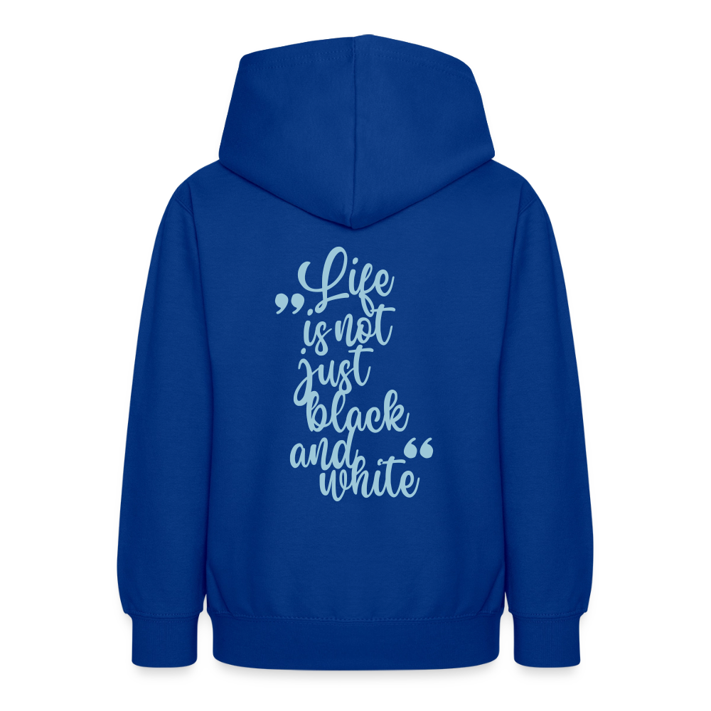 LiNBW. Crew Hoodie Life is not just black and white Edition Blue - LiNBW.