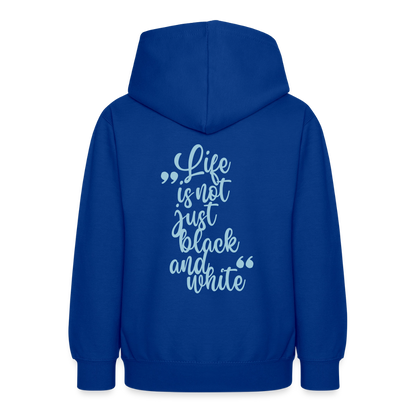 LiNBW. Crew Hoodie Life is not just black and white Edition Blue - LiNBW.