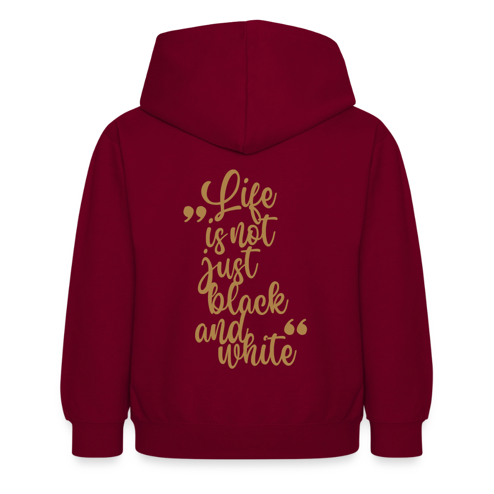LiNBW. Crew Hoodie Life is not just black and white Edition Brown - LiNBW.