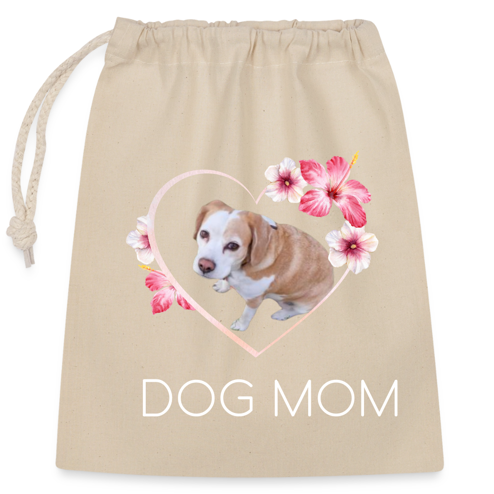 Luna´s Baumwollbeutel DOG MOM - Natur