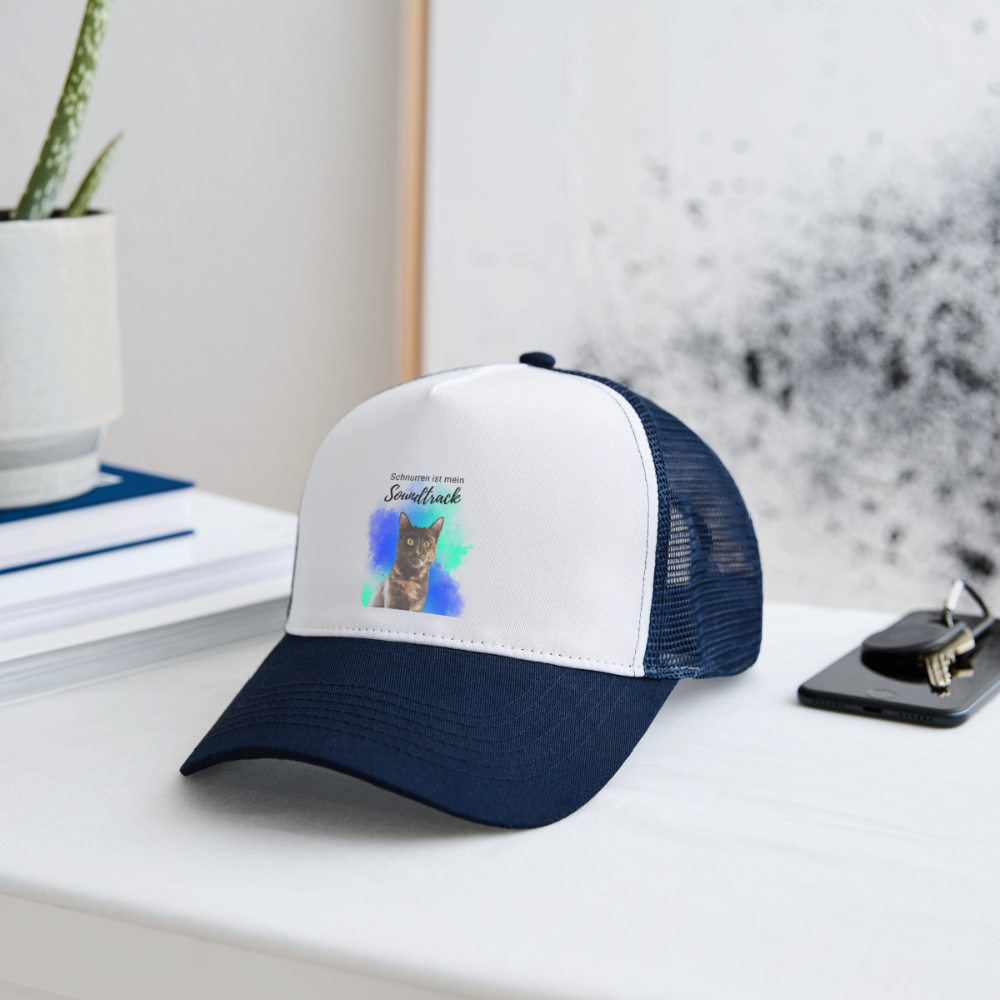 Nala´s Trucker Cap Schnurren ist mein Soundtrack Black Edition - LiNBW.