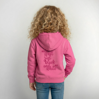 LiNBW. Crew Hoodie Life is not just black and white Edition Pink - LiNBW.
