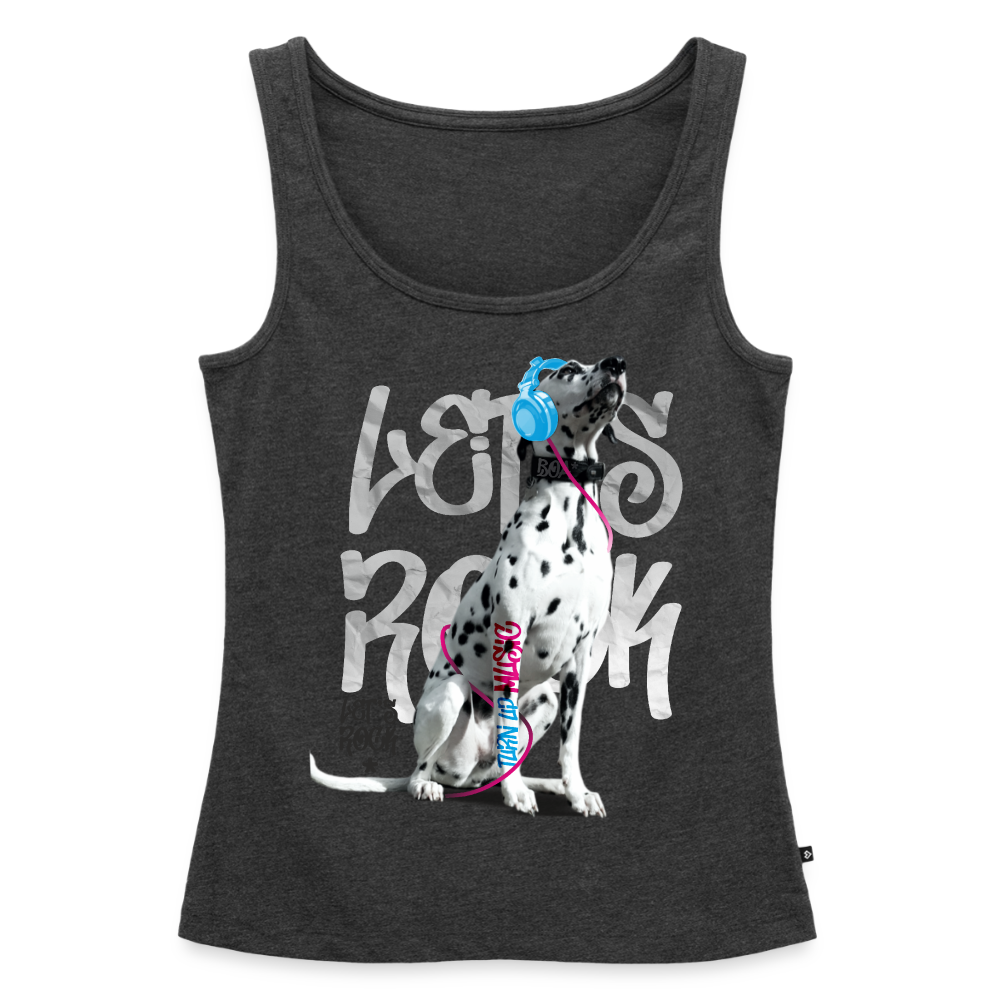 Boa´s Tank Top Premium Let´s Rock - Anthrazit meliert