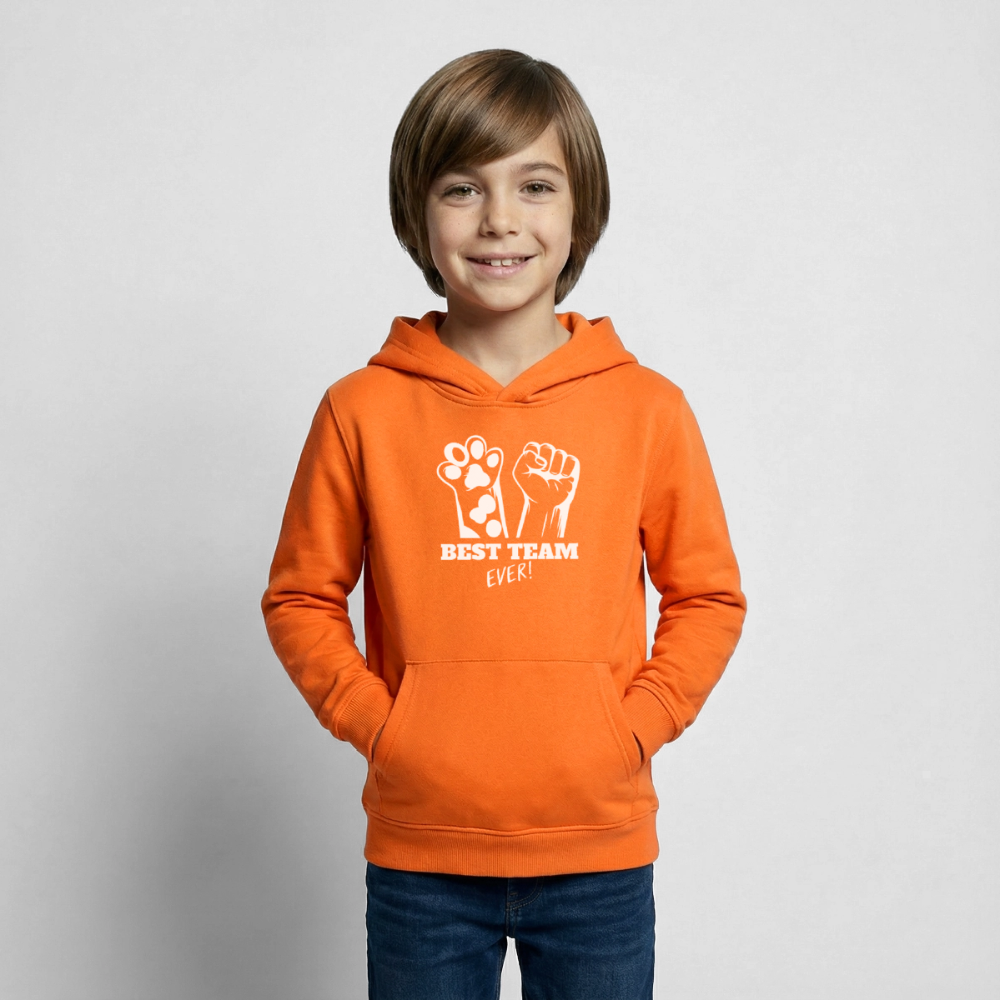 Best Team Ever  Hoodie White Edition - Orange