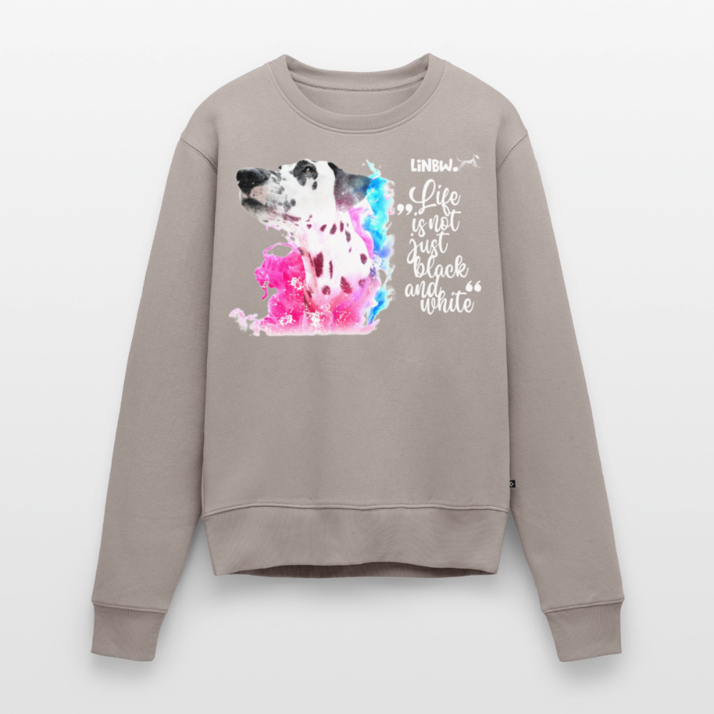Boa's Pullover Splash Life is not just black and white Edition White - Taupe