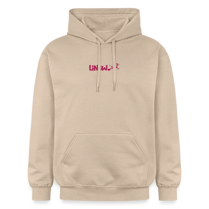LiNBW. Crew Hoodie Pink Edition Life is not just black and white - Sand