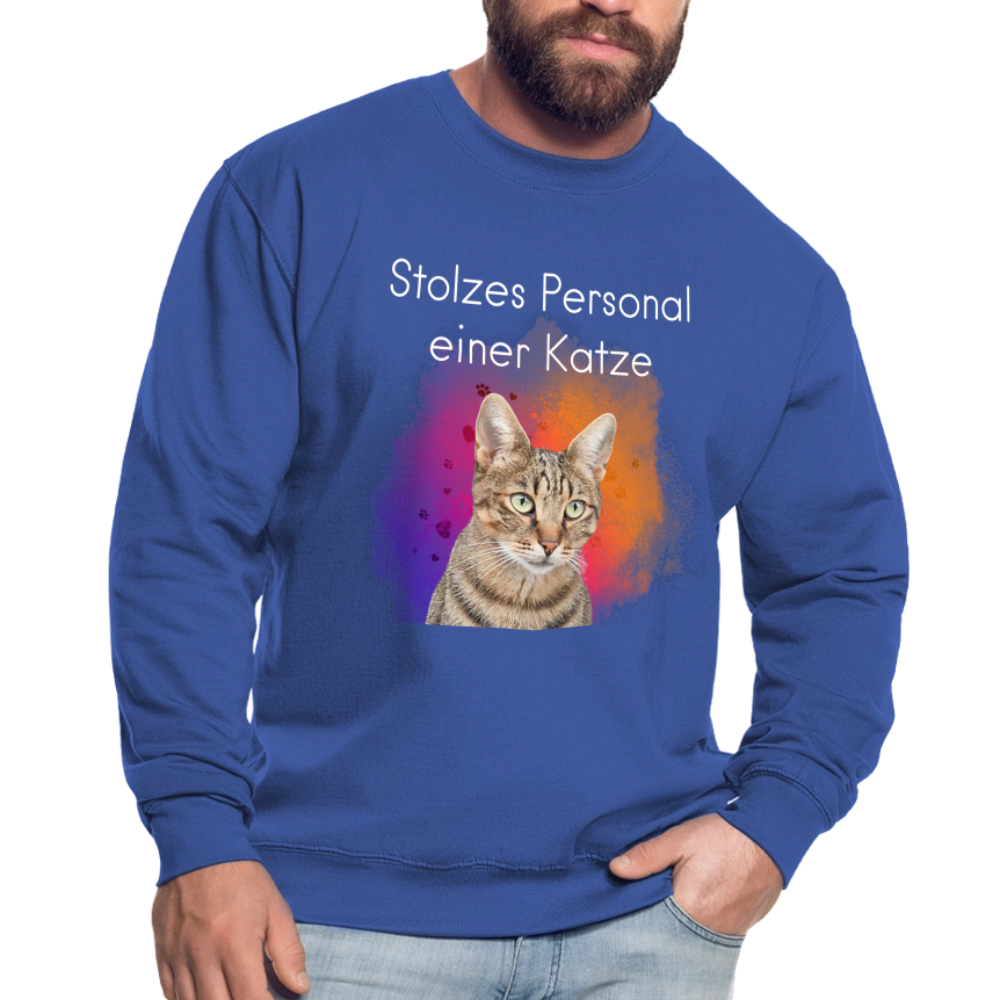 Pedro's Classic Pullover Stolzes Personal einer Katze White Edition - LiNBW.