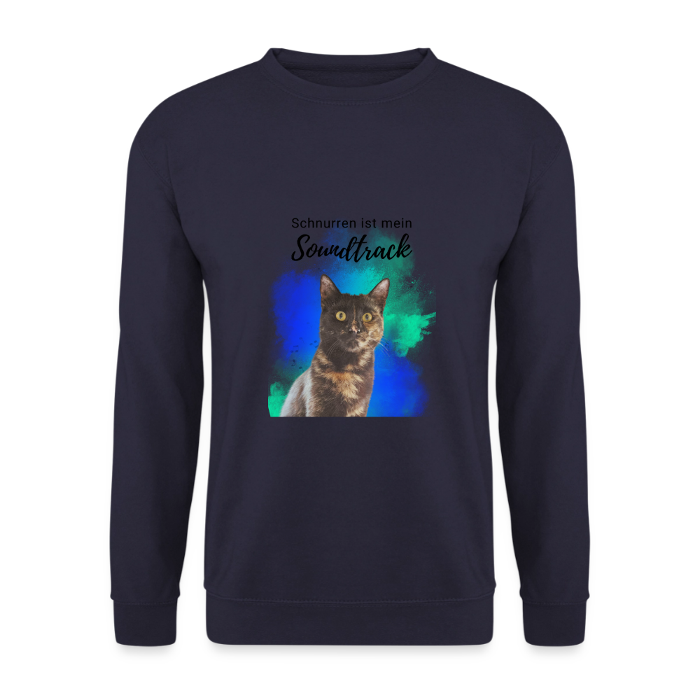 Nala's Classic Pullover Schnurren ist mein Soundtrack Black Edition - Navy