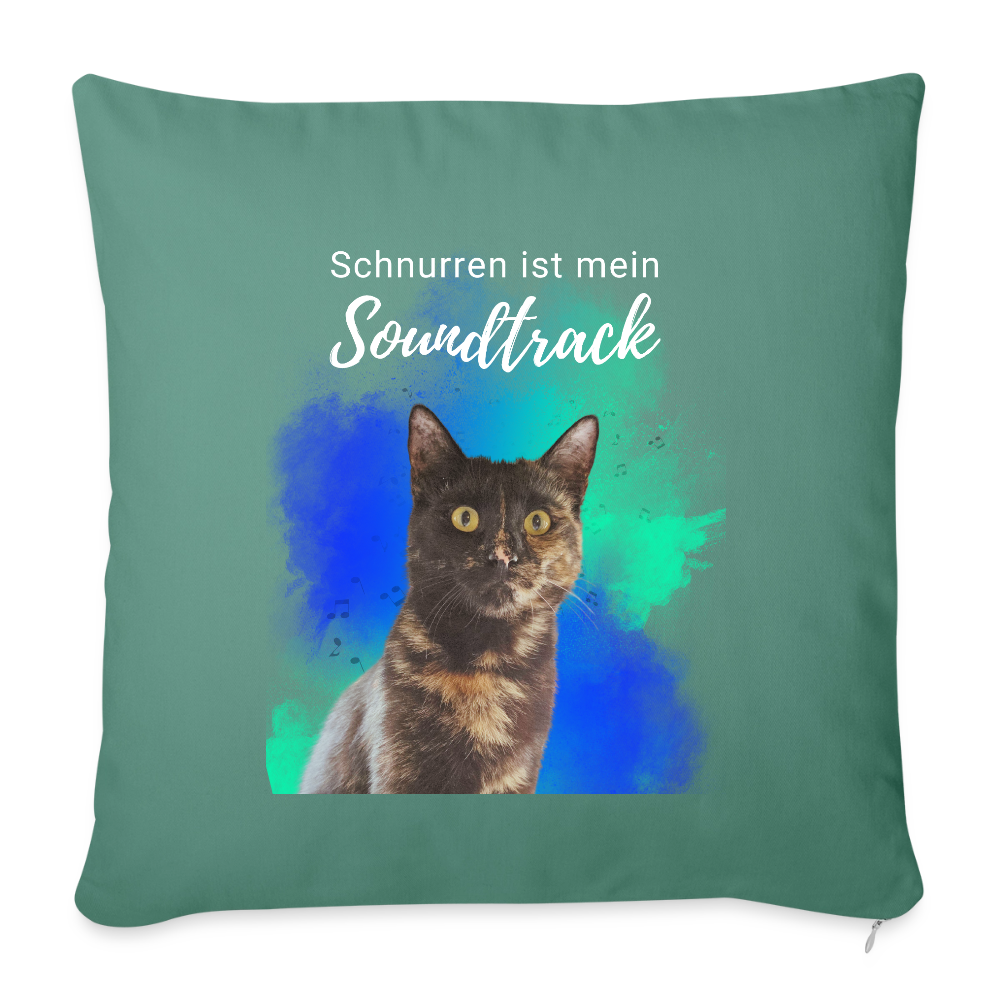 Nala´s Kissen Schnurren ist mein Soundtrack White Edition - Tanngrün