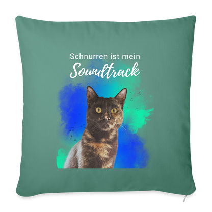 Nala´s Kissen Schnurren ist mein Soundtrack White Edition - Tanngrün