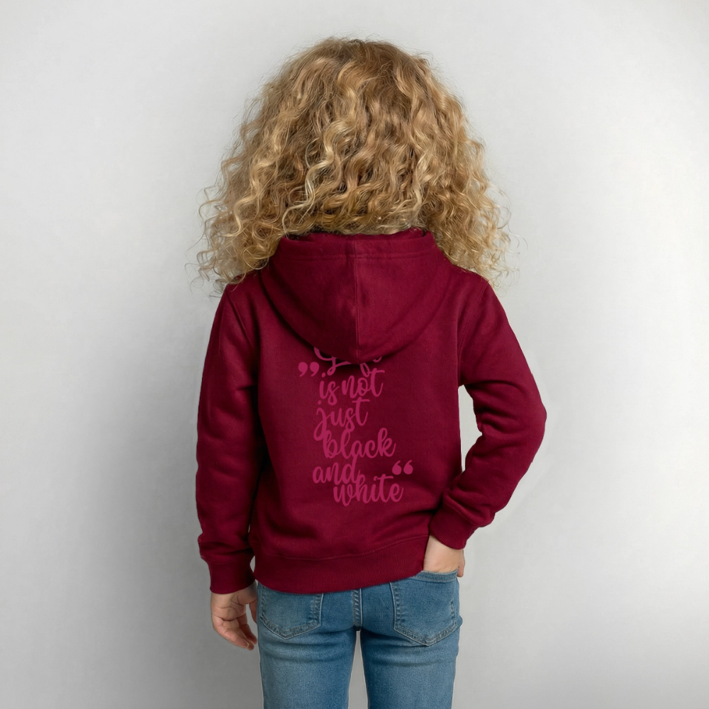 LiNBW. Crew Hoodie Life is not just black and white Edition Pink - LiNBW.