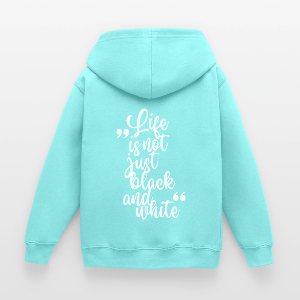 LiNBW. Crew Hoodie Life is not just black and white Edition White - LiNBW.
