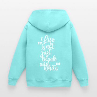 LiNBW. Crew Hoodie Life is not just black and white Edition White - LiNBW.
