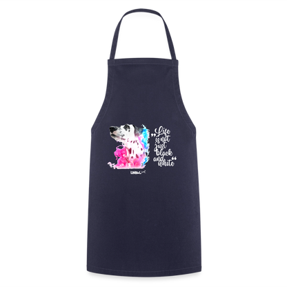 Boa´s Kochschürze Splash Life is not just black and white Edition White - Navy