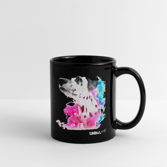 Boa´s Keramiktasse Splash Black Edition Life is not just black and white - Schwarz