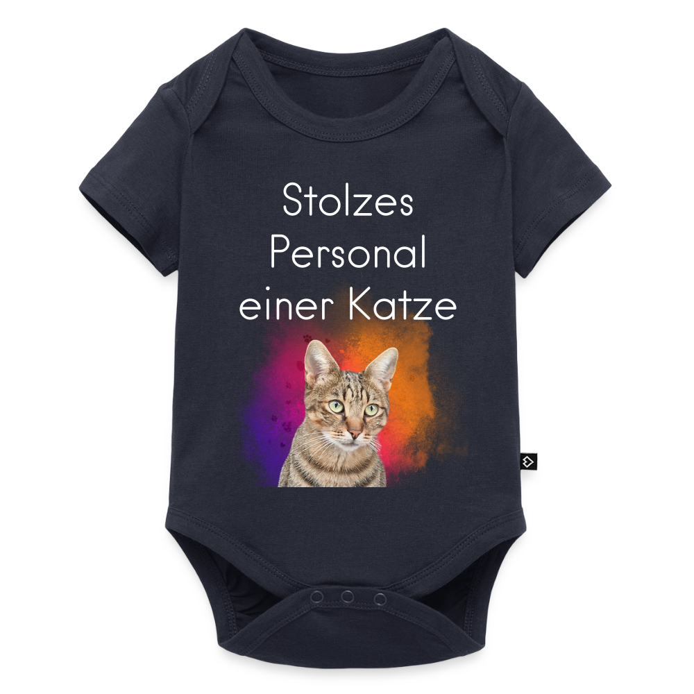 Pedro´s Kurzarm-Body Stolzes Personal einer Katze White Edition - LiNBW.