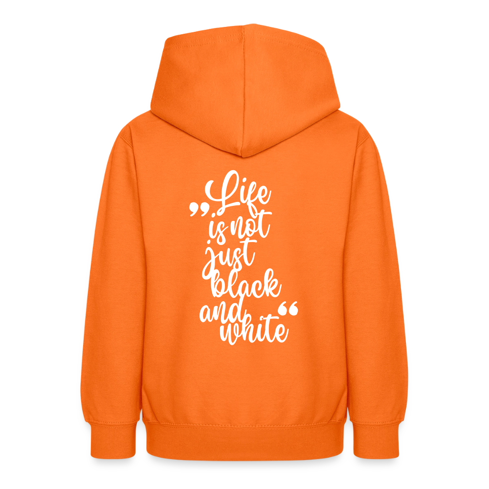 LiNBW. Crew Hoodie Life is not just black and white Edition White - LiNBW.